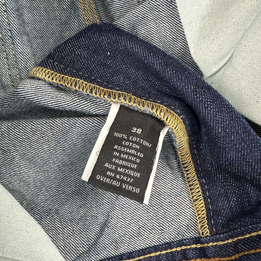 Polo Jeans Co Shorts Men 38 Blue Canton Carpenter Denim Y2K Deadstock Hip Hop - Picture 7 of 8